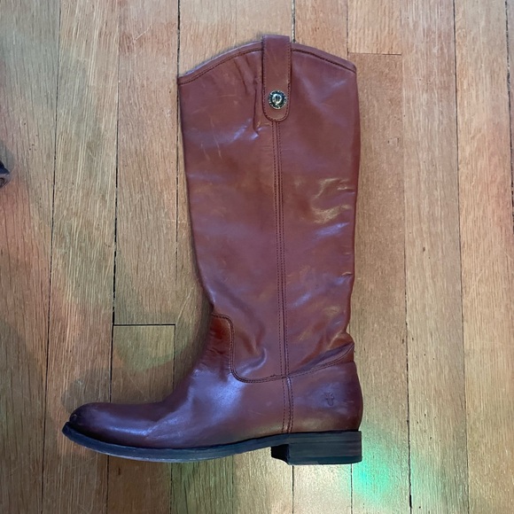 Frye Jillian Pull On Brown Boots - Picture 5 of 13